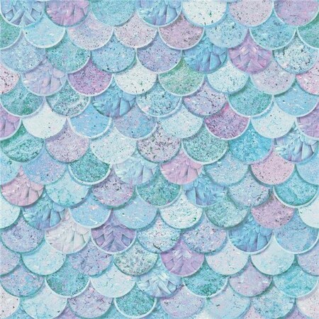 Arthouse Arthouse 698305 Mermazing Scales Wallpaper; Ice Blue 698305